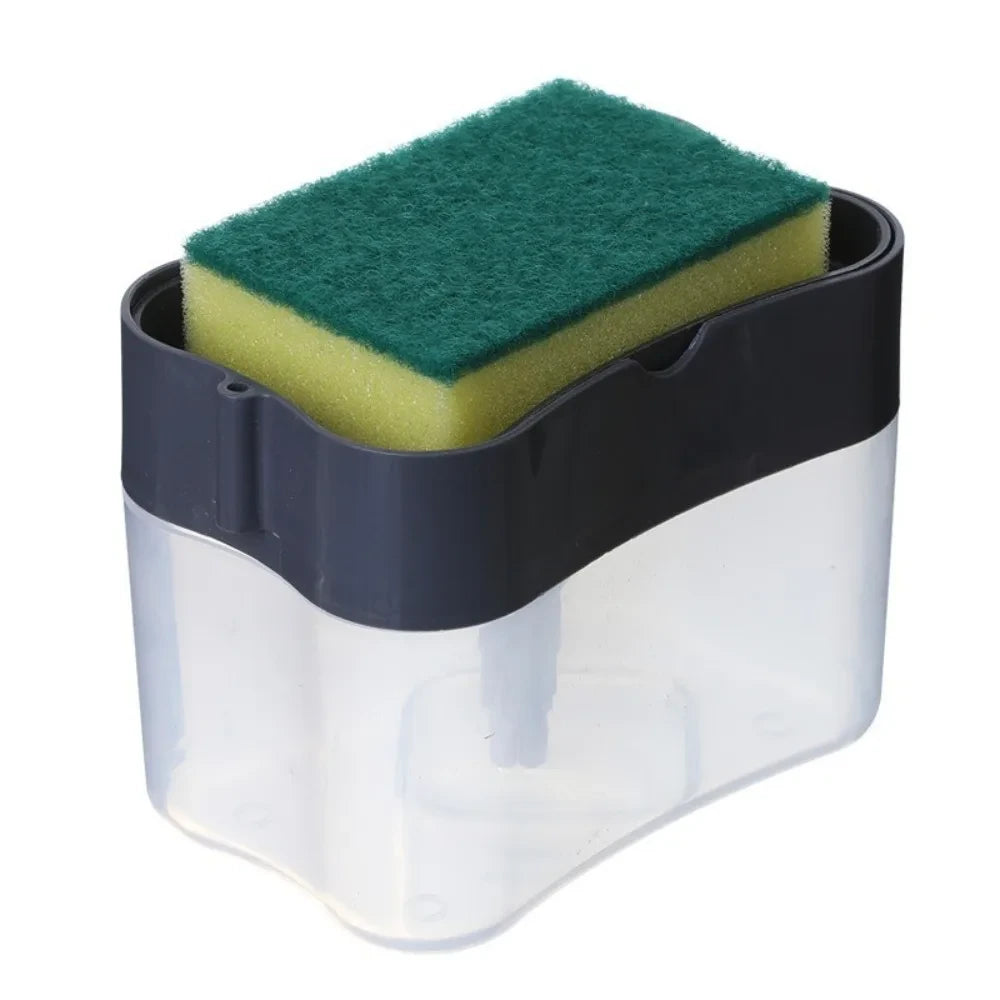 Press Soap Dispenser and Sponge Holder