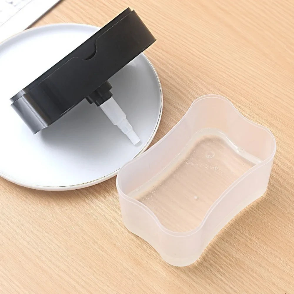Press Soap Dispenser and Sponge Holder