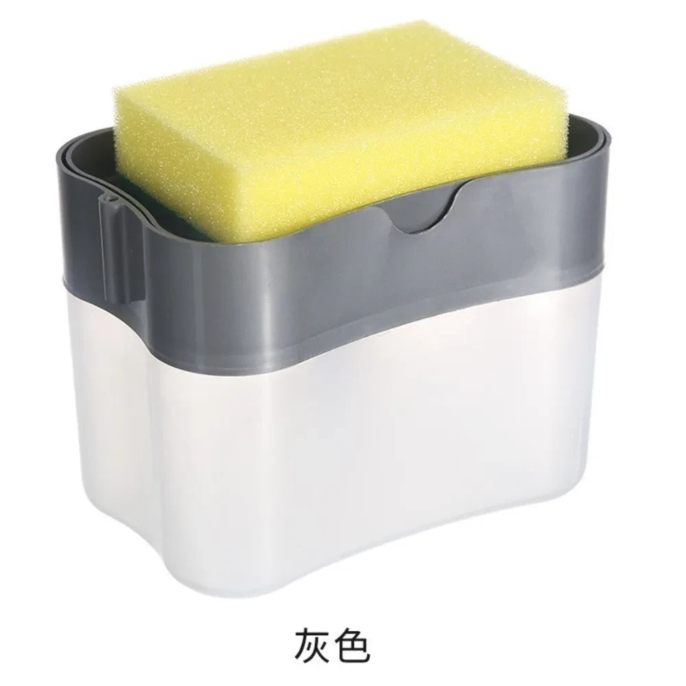 Press Soap Dispenser and Sponge Holder