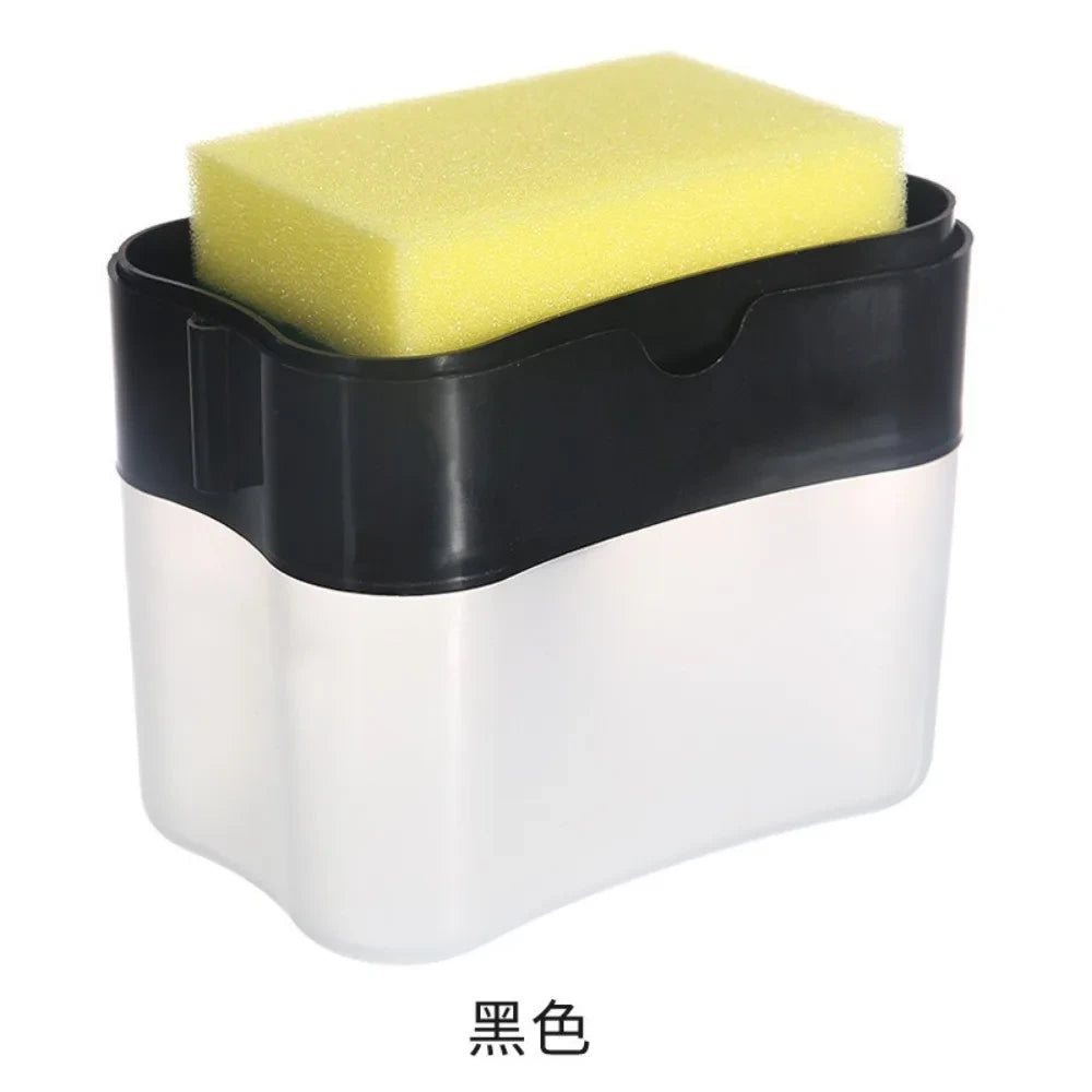 Press Soap Dispenser and Sponge Holder
